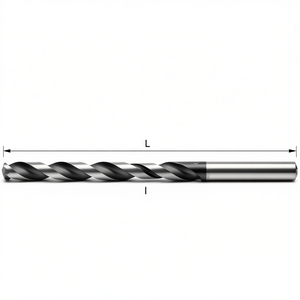 Forets hélicoïdaux cylindriques Fervi, longueur L, section de coupe I, forets centraux - Product Image 2