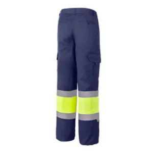 Kontrast fluor Details Sicherheits kleidung Arbeits kleidung Hose Zweifarbige Kombination Reflektierende Arbeits kleidung Hose