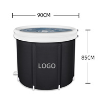 Bain de glace gonflable étanche de grande taille Baignoire de glace en PVC portable Baignoire gonflable intérieure détachable en PVC