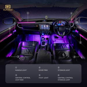 Luces LED para el Interior del Automóvil, Disponibles para Envío Inmediato, D11 <span class=keywords><strong>Hilux</strong></span> Revo, Interacción de Luz y Sombra, Flash-to-the-beat - Product Image 3