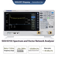 NOUVEAU VNA SVA1075X Instrument de mesure électronique 9Khz ~ 7.5Ghz Analyseur de spectre Analyseur de réseau vectoriel Version blanche