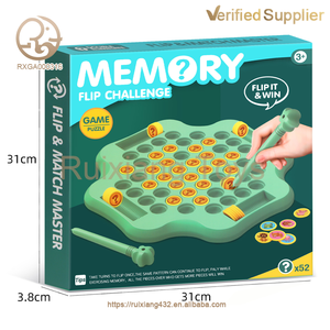 Gioco da Tavolo Educativo <span class=keywords><strong>per</strong></span> <span class=keywords><strong>Bambini</strong></span>, Allenamento della <span class=keywords><strong>Memoria</strong></span> con Frutta e Animali, Scacchi Reversibili, <span class=keywords><strong>Giochi</strong></span> <span class=keywords><strong>di</strong></span> Puzzle - Product Image 5