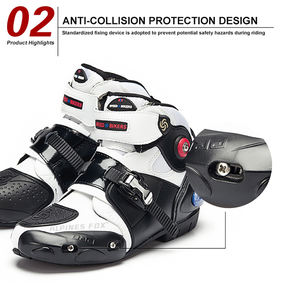 Zapatos profesionales <span class=keywords><strong>para</strong></span> motocicleta, <span class=keywords><strong>botas</strong></span> de carreras de <span class=keywords><strong>Motocross</strong></span>, impermeables, deportes de motorista, protegen el tobillo, zapatos de ciclismo <span class=keywords><strong>para</strong></span> motociclista - Product Image 4