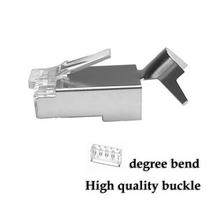 Korumalı Geçişli STP FTP RJ45 Konnektör Cat7 <span class=keywords><strong>Cat</strong></span> 7 Ethernet Kablo Fişi 8P8C Ağ Modüler Konnektörü - Product Image 3