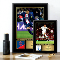 Fußballstar Signatur-Poster Wandkunst Dekorative Hängende Malerei Fan-Kollektion Geschenk