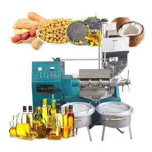 Machine de pressage d'huile de noix de coco à vis 6yl-68, ligne d'usine en afrique, machine de pressage et de raffinage d'huile à grande échelle