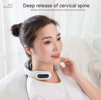 Appareil de massage intelligent pour soulager la douleur de la colonne cervicale Appareil de massage électrique chauffant TENS Pulse Portable pour le cou et les épaules