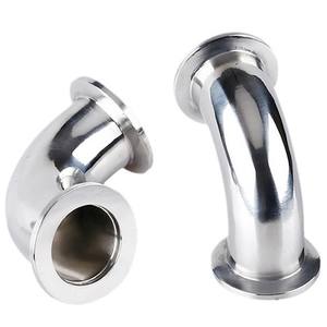 공장 맞춤형 위생 식품 학년 유압 304 스테인레스 스틸 용접 팔꿈치 피팅 절단 맞춤형 크기 공학 - Product Image 1