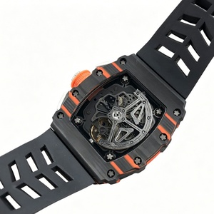 Super RM11-03 Montre carrée pour homme en fibre de carbone et acier inoxydable, style punk, fonction chronographe, verre saphir, vente en gros d'usine - Product Image 3