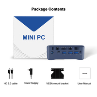 Mini-PC Intel N100 8G + 256G Tipo-C RJ45 3xHD Pantalla SSD DDR4 Wins11, Ordenador Industrial para Gaming, Monitor de Trabajo Escolar, para Videojuegos, para el Hogar