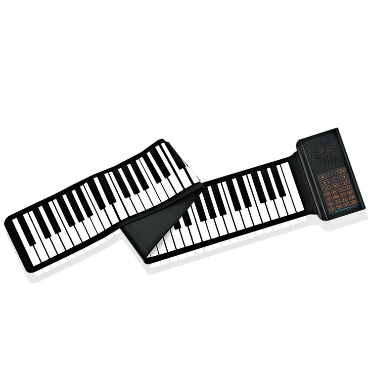 Stiker Piano portabel 88 tombol, Keyboard stiker Piano dengan Pedal yang ditingkatkan untuk anak-anak pemula