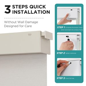 Tende oscuranti senza fili, senza interruzioni, tende termoisolanti per finestre interne, facile da installare - Product Image 2