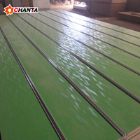 Panneau rainuré moderne E1 en contreplaqué coloré, étanche, 15mm 18mm, panneau MDF mélaminé de première qualité certifié