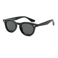 Lunettes de soleil de luxe 2026 tendance pour hommes et femmes, monture en acétate haute définition, protection UV400, style oversize rond
