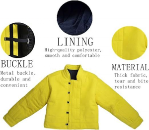 بدلة تدريب الكلاب للحماية الكاملة من العض، مصنوعة من مواد صديقة للبيئة من الجوت، ملابس واقية كبيرة الحجم ضد عض الكلاب - Product Image 6