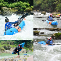 Packraft gonflable ultraléger en TPU, bateau gonflable compact pour une personne, packraft pour eaux sauvages Frontier White Water pour les voyages d'aventure