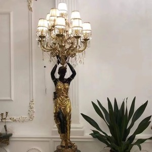 Sculpture en <span class=keywords><strong>bronze</strong></span> de style moderne à taille personnalisée, statue de dame tenant une lampe, œuvre d'art en métal pour l'intérieur et l'extérieur, lampadaires élégants, décor - Product Image 5