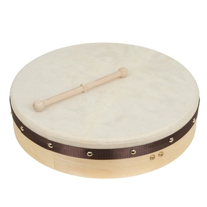 Tambor de Mano de Piel de Oveja Irlandesa de 16 y 18 Pulgadas, Instrumento de Percusión para Danza de Xinjiang, Actuaciones Étnicas y Enseñanza Musical - Product Image 1