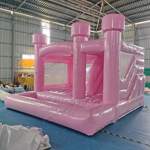 Hot phổ biến <span class=keywords><strong>Inflatable</strong></span> Hồng bouncy lâu đài <span class=keywords><strong>Combo</strong></span> với Slide N Hồ bơi cho bữa tiệc và đám cưới - Product Image 4