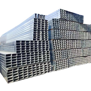 Matériau de construction Q195/Q215 Tube de tuyau en acier à structure carrée pré-galvanisé soudé par ERW - Product Image 4