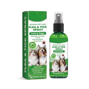 สเปรย์กำจัดเห็บหมัดสำหรับสุนัขและแมว สูตรธรรมชาติ ออกฤทธิ์เร็ว ไม่ระคายเคือง ใช้ได้ทุกวัน สำหรับการเดินทางและกิจกรรมกลางแจ้ง ยอดขายดีที่สุด - Product Image 1