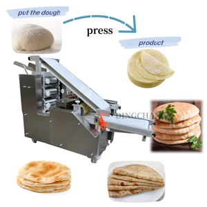 Cấp thực phẩm thép không gỉ roti + MAKER + Máy maquina de tortillas de harina pita bánh mì dây chuyền sản xuất để bán - Product Image 3
