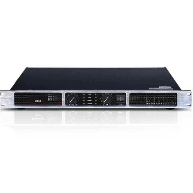 U350 Professional 400W*2 1U Class D Audio Power Amplifier Metal Shell for Home DJ Activities and Entertainment