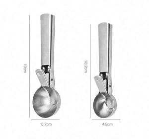 <b>Heavy</b> <b>Duty</b> Food Grade Metal Ice Cream Scooper Stainless Steel Ice Cream Scoop Spoon With Trigger - Product Image 6