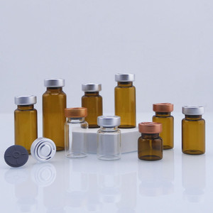 Bouteilles en plastique personnalisables pour poudre lyophilisée de peptides de marque, avec bouchon personnalisé en verre officinal, durables pour les soins de beauté - Vente en gros - Product Image 3