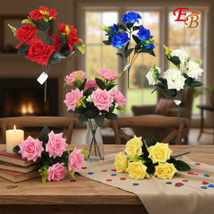 Haute 13.5 \ "Assortiment Couleur Rose Petite Assortiment De Fleurs Artificielles 144PCS/Carton pour la Saint-Valentin Thanksgiving Graduation - Product Image 3