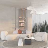 Ensemble de canapés modernes rectangulaires en bois massif avec accoudoirs, type inclinable, mousse haute densité, 20 ans d'expérience dans la fabrication de meubles, salon