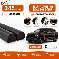 Bande d'étanchéité en caoutchouc EPDM autocollante pour hayon et capot, joint d'étanchéité anti-poussière et étanche pour coffre et capot de voiture