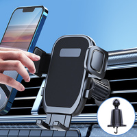 Support de téléphone de voiture universel à crochet métallique à 360 degrés avec support de ventilation d'air Utilisation du véhicule Support de téléphone portable Accessoires pour smartphone