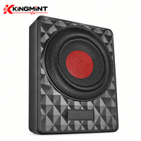 Subwoofer de voiture actif mince de 10 pouces, haute qualité, 12V DC, en aluminium, pour installation sous le siège, vente en gros