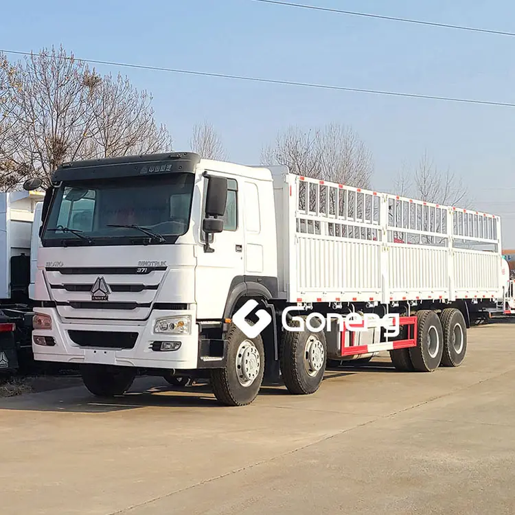 Yükleme kapasitesi 20 30 ton 40 ton kargo kamyon 8x4 sinotruk howo kullanılmış kamyon kargo