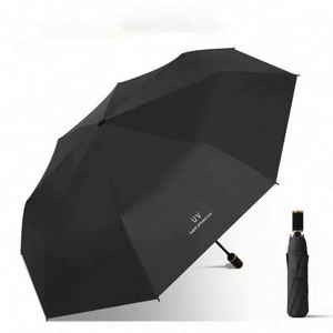 Parapluie pliant automatique personnalisé à trois sections, léger, avec logo - Product Image 5