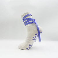 Chaussettes femmes mi-tube coton chaussettes nœud mignon japonais Vintage tissu dentelle printemps et automne café couleur bas