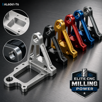 Composants de support en aluminium 6061 usinés CNC de précision, anodisés multicolores, services d'usinage CNC personnalisés FOEM