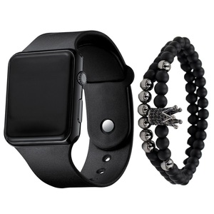 LED Silicone Electronic <strong>Watch</strong> + Bracelet <strong>Set</strong> Spot Wrist Watch3pcs/<strong>set</strong> Men's Fashion and Simplicity - Product Image 5