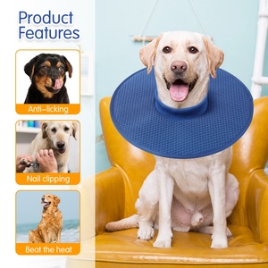 Collar Isabelino de Malla de Poliéster para Perros, Ajustable con Hebilla, Refrescante, Antilamido, Cono de Recuperación para <span class=keywords><strong>el</strong></span> Cuidado de Heridas en Verano, Tallas S/M/L/XL para Perros - Product Image 5