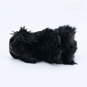 Peluche Realista de <span class=keywords><strong>Cocker</strong></span> <span class=keywords><strong>Spaniel</strong></span> Negro, Perro de Peluche con Pelo Largo y Rizado, Poodle Suave, Venta al por Mayor, Fabricación Personalizada OEM - Product Image 3