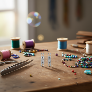 Chiusure a maglia Ilan Jewelry 6mm colore argento 8 pezzi per creazioni con perline - Product Image 2