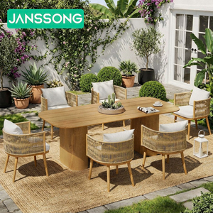 Luxury Teak Outdoor Chair Set Hotel