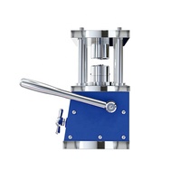 Machine d'assemblage de pile bouton hydraulique manuelle Outil de sertissage de pile bouton Machine d'assemblage pour laboratoire