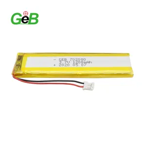 702080 1200mAh 3.7V Rechargeable Li-ion Lithium ion lithium pouch Battery Pack Li-polymer Battery for Tablet/eBook Reader