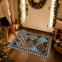 Tapis en polyester haut de gamme à motifs persans originaux, antidérapants, pour usage domestique, personnalisables pour les salons, les chambres, les hôtels, les bureaux