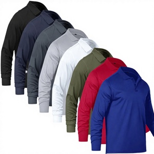 Camisetas Casuales de Manga Larga para Hombre, 100% Poliéster Transpirable, Color Sólido, con Logotipo Personalizado, Impresión y Bordado, Secado Rápido, Venta al Por Mayor - Product Image 3