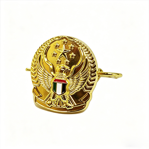Wholesale Custom Gold Plated Star Eagle Emblem Metal <strong>Buttons</strong> <strong>Badges</strong>, Factory Direct Official Security Accessories - Product Image 2