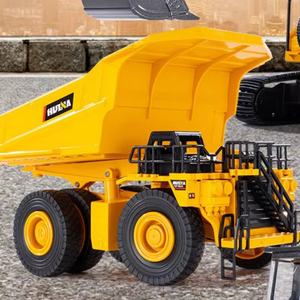 SJY-1152 Modèle de camion benne minier statique en alliage métallique moulé sous pression à l'échelle 1:35, véhicule d'ingénierie de construction, jouet pour enfants - Product Image 5