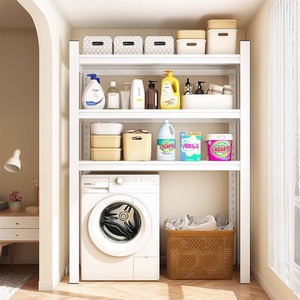 Estante de almacenamiento de varias capas, rectangular, de acero, para lavadora LG, de pie, para balcón y múltiples escenarios. - Product Image 4